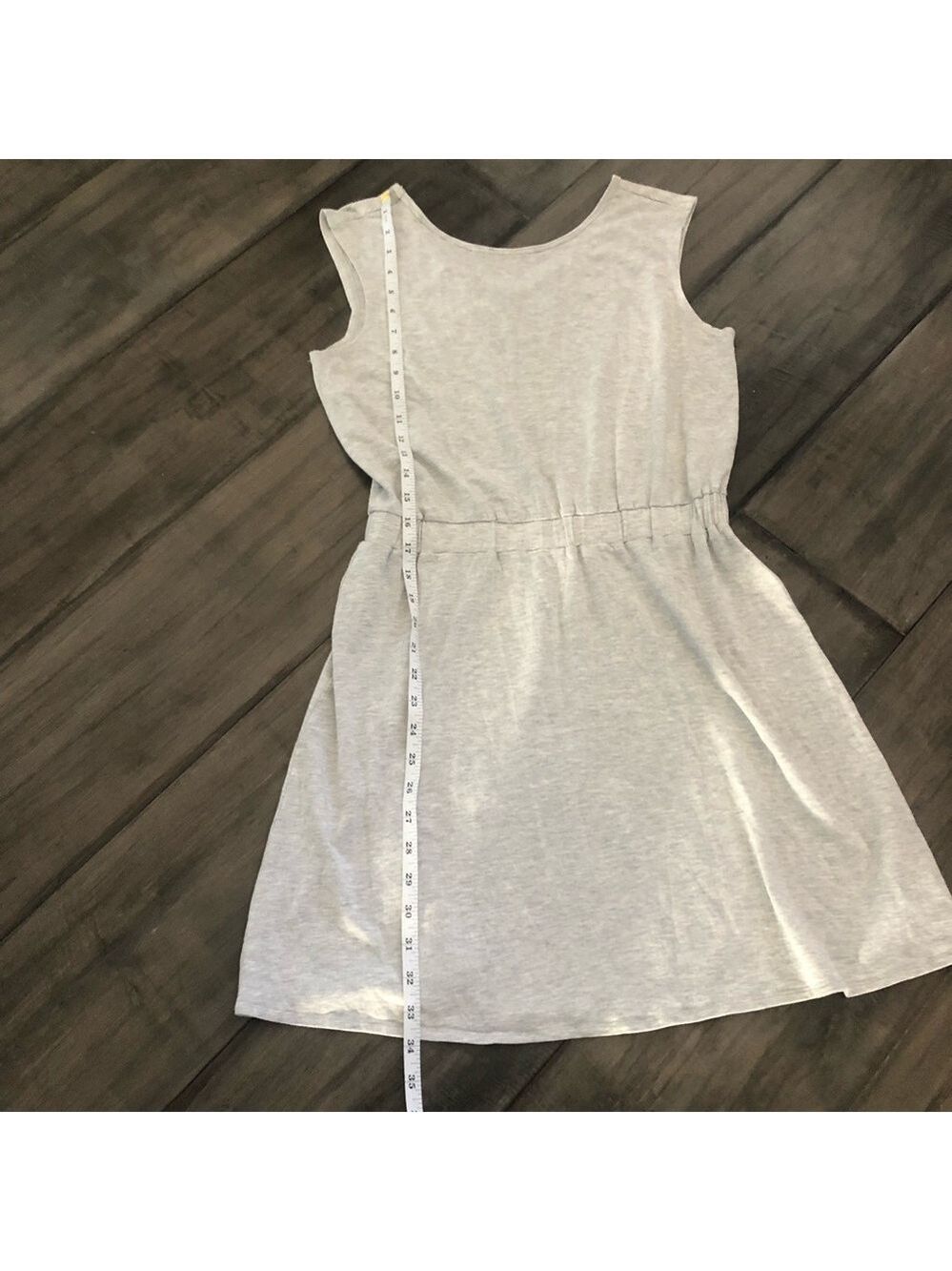 Athleta Heather Gray Dress w/ Criss Cross Back - Size Small - Picture 14 of 16